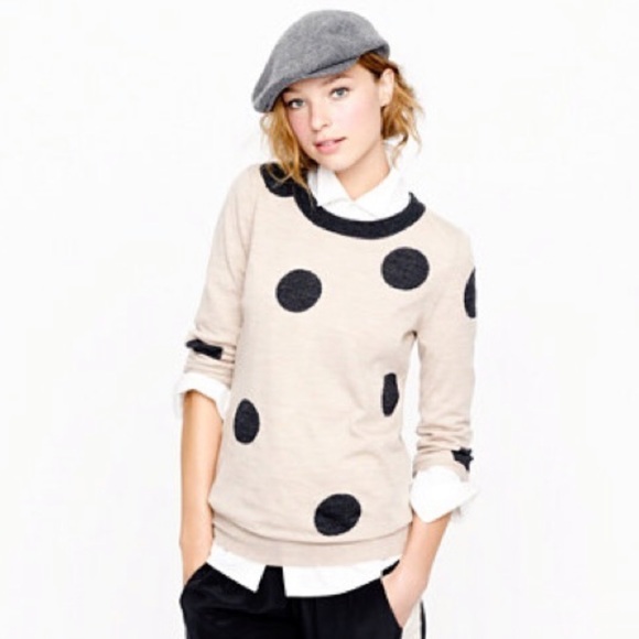 J. Crew Sweaters - J. Crew Tippi Sweater in Polka Dot Merino Wool S